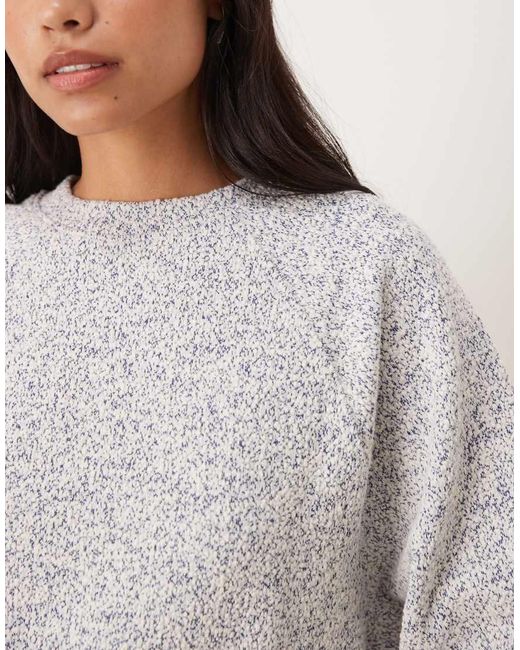 ASOS Gray Sweatshirt With Tie Hem Detail