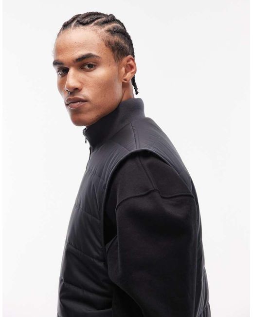 ASOS Blue Peakmaxtm Quilted Gilet for men
