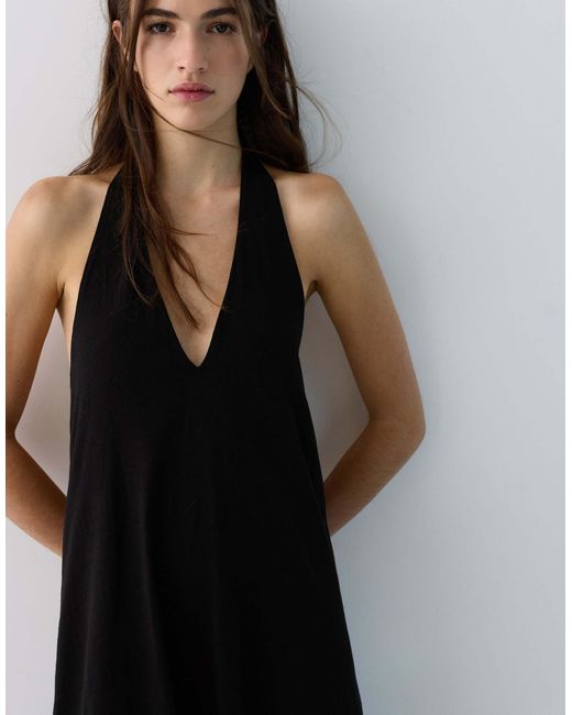 Pull&Bear Black – midikleid