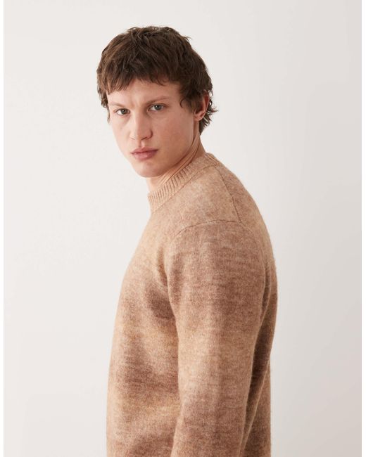 SELECTED – strickpullover in Natural für Herren