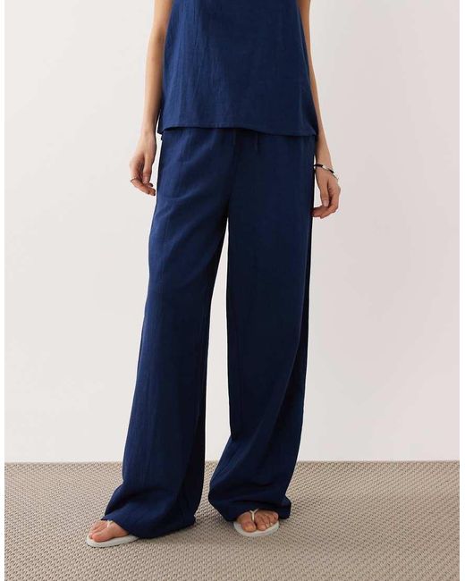 esmé studios Blue Tie-front Beach Pants