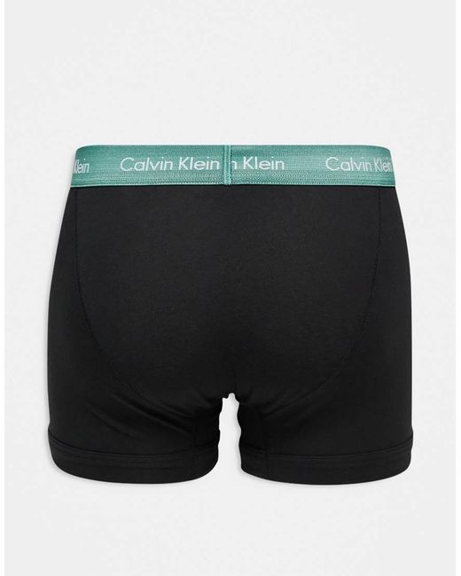 Calvin Klein Black Asos Exclusive 3-pack Of Boxer Briefs With Contrast Waistbands for men