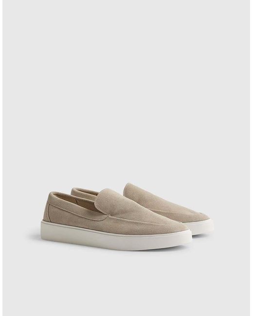 River Island Natural Suede Loafers for men