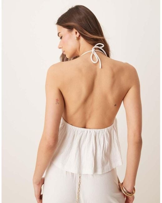 ASOS White Crinkle Cami Top