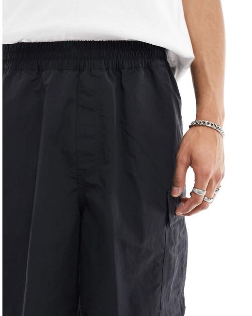 Carhartt Gray Evers Nylon Cargo Shorts for men