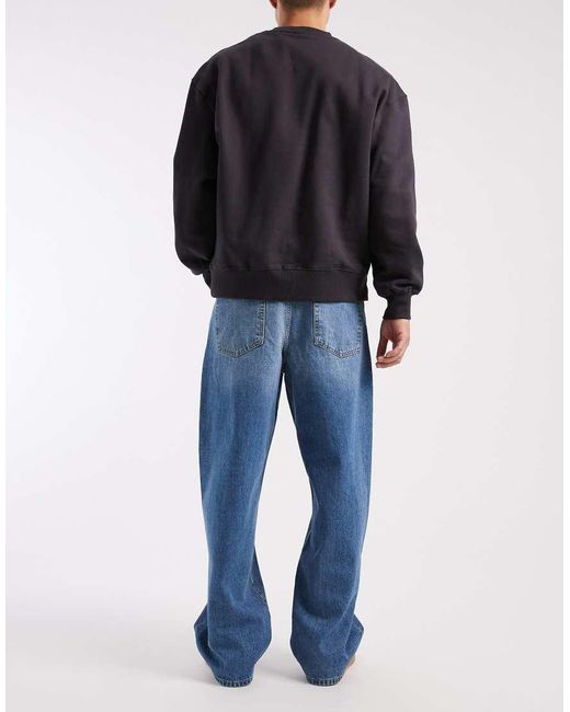 ASOS Blue Baggy Jeans for men