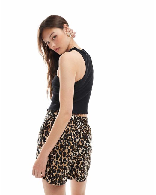 Vero Moda White Linen Touch Shorts