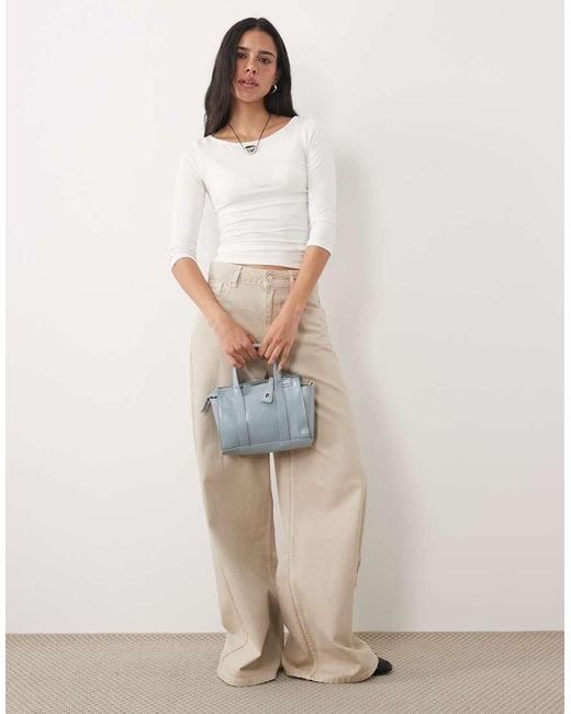 Motel White Ione 3/4 Sleeve Top