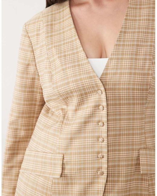 ASOS Natural Curve Cinched Waist Blazer