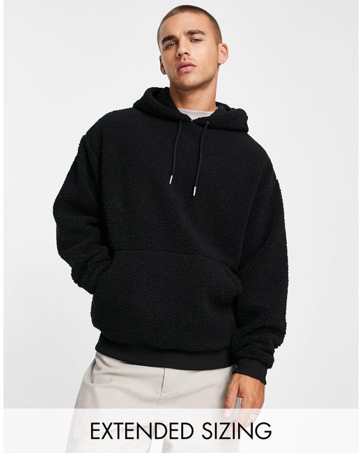 ASOS Oversized Hoodie in Black for Men Lyst