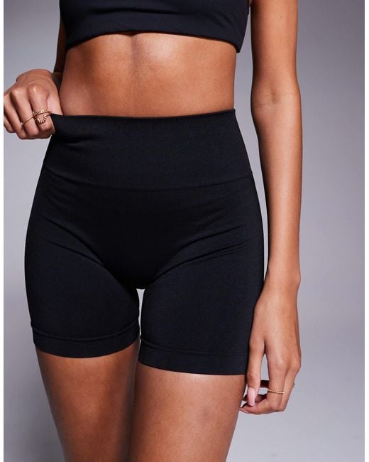 Bo&Tee Blue Define Luxe High Waist Mini Shorts Co-Ord