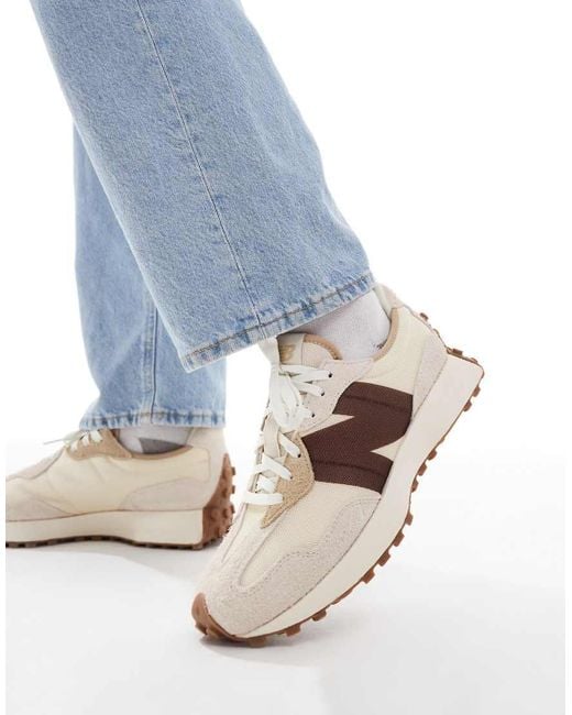 Zapatillas De Deporte Blanco Hueso Y Marrones 327 Exclusivas En Asos De New Balance de color Blue