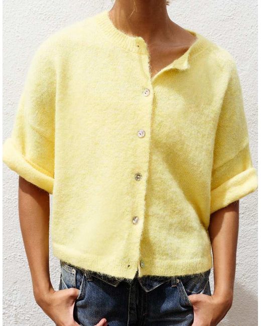 Pull&Bear Gray Short Sleeve Cardigan