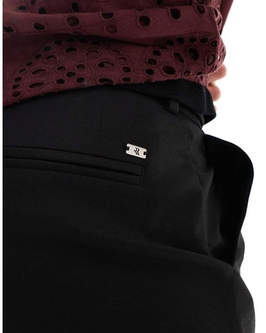 River Island Black Core Chino Shorts for men