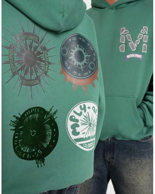 Multiply Apparel Green – assortment – oversize-kapuzenpullover