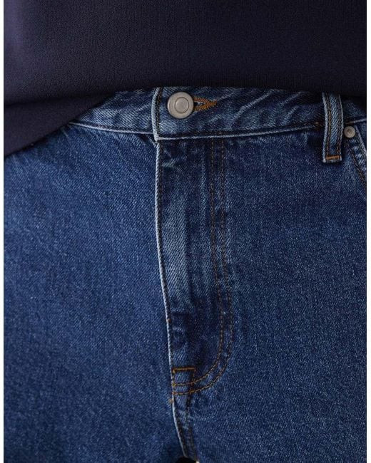ASOS COLLECTIVE Blue Ac-b253 Classic Straight Fit Denim Jean for men