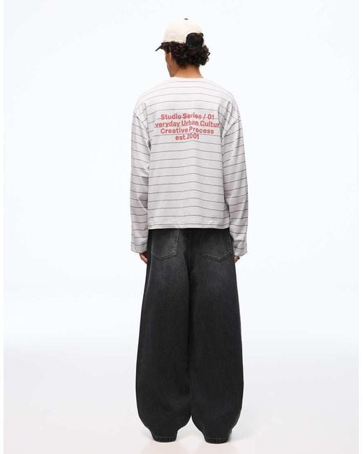 Bershka Black Super baggy Jeans for men