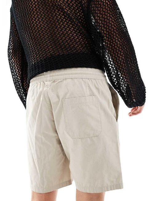 Only & Sons Black Pull On Twill Short for men