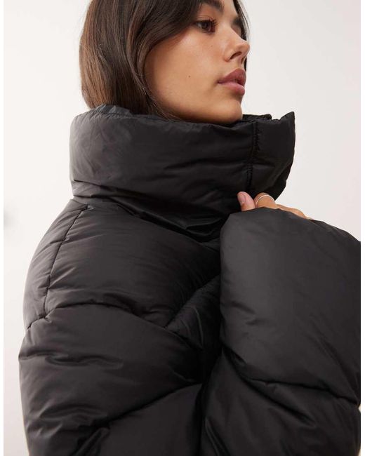 Weekday Black Oversized Puffer Coat