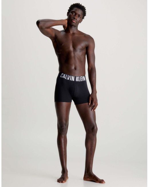 Calvin Klein Black Intense Power Cotton Stretch Trunks 3 Pack for men