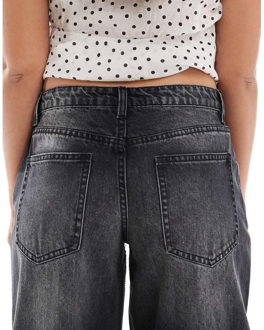 Daisy Street Black Low Rise baggy Fit Jeans