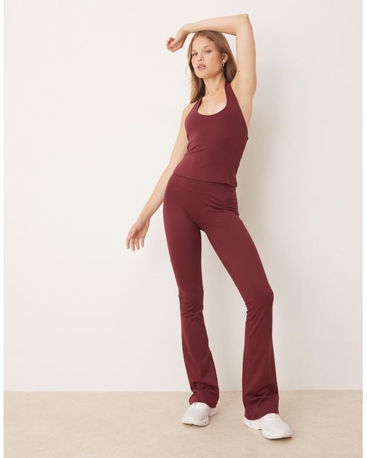 Gina Tricot Red – mix and match – yoga – neckholder-oberteil