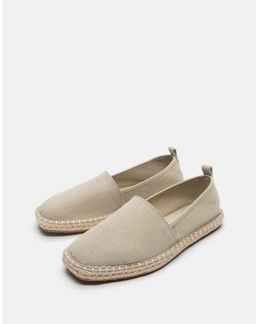 Espadrilles en jute - écru Pull&Bear pour homme en coloris White