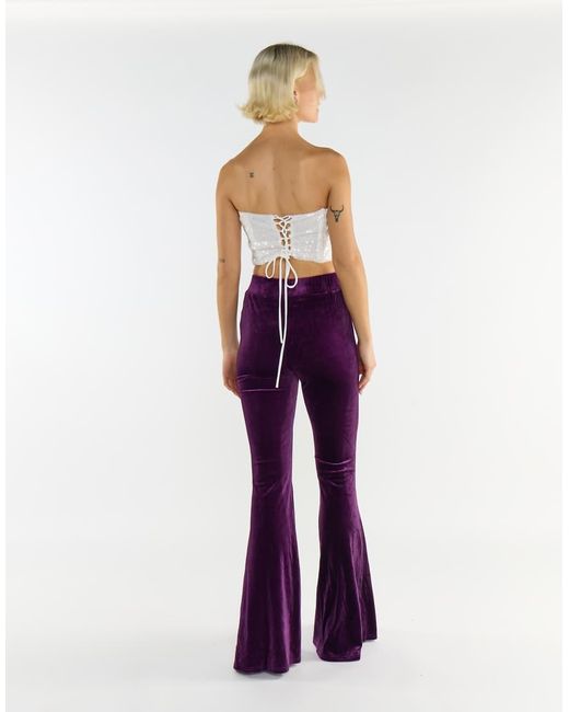 Collective The Label White Wide Leg Trousers