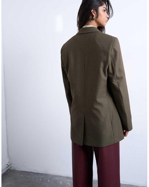 TOPSHOP Brown 3-button Mensy Blazer