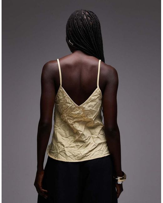ASOS Black Button Front Lace And Satin Cami