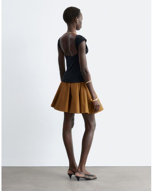 & Other Stories Black Slim Fit Slinky Top