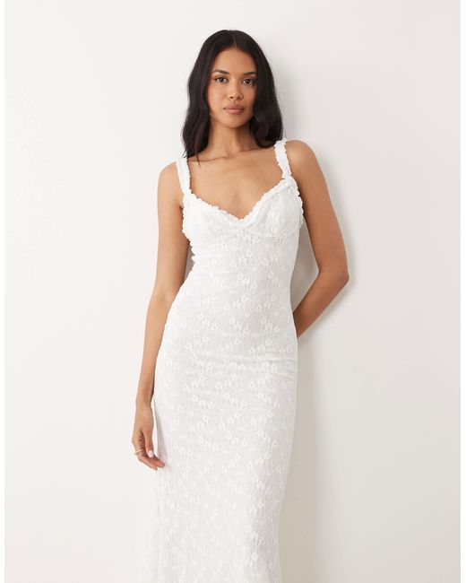 bardot alegra sleeveless v neck stretch lace midi dress Bardot Alegra Sleeveless V-Neck Stretch Lace Midi Dress