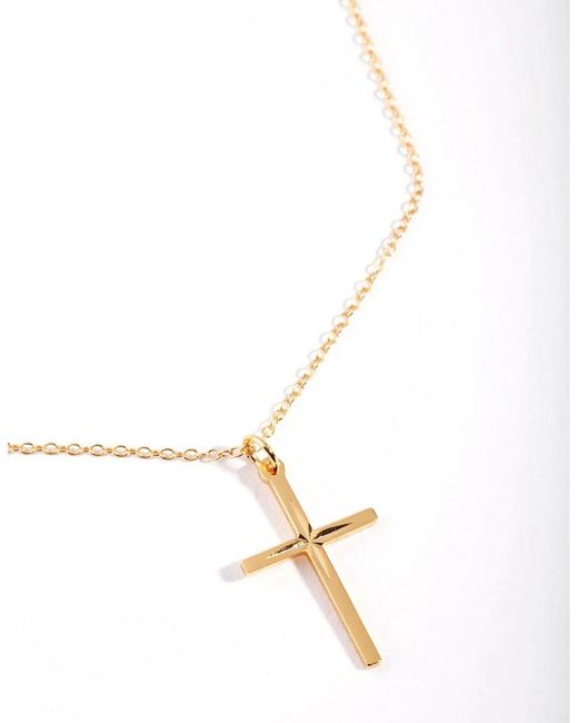 Lovisa White Sterling Diamante Cross Necklace