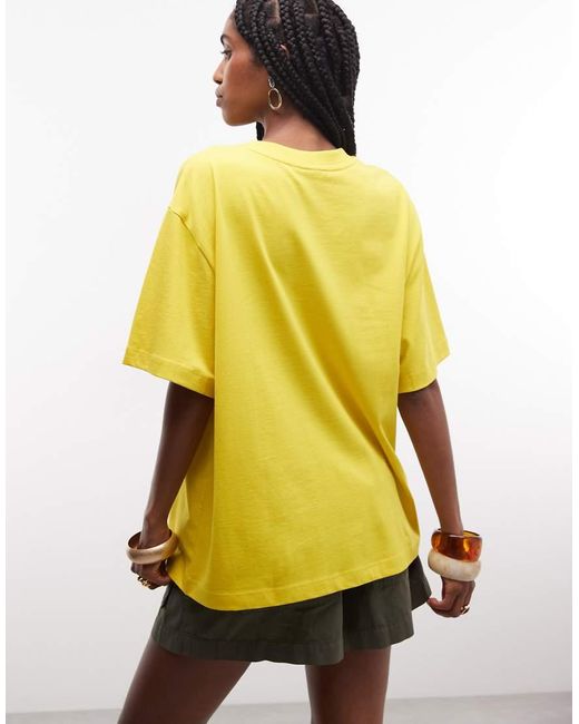 ASOS Yellow Oversized T-Shirt With Arizona Painting