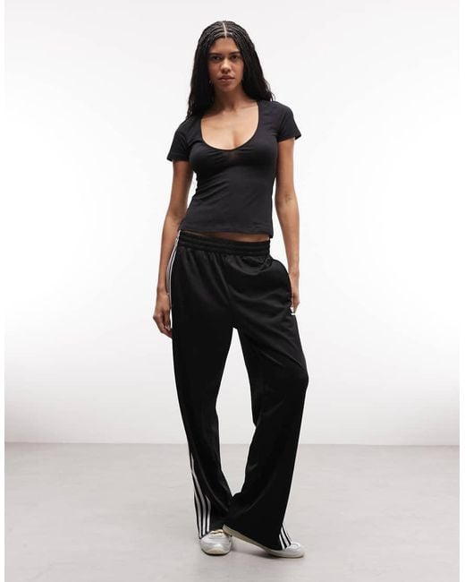 Monki Black V-neck T-shirt