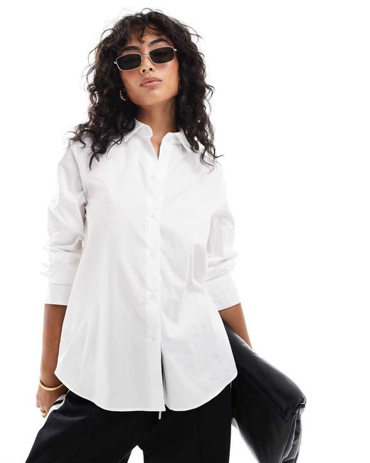 Mango White Basic Shirt