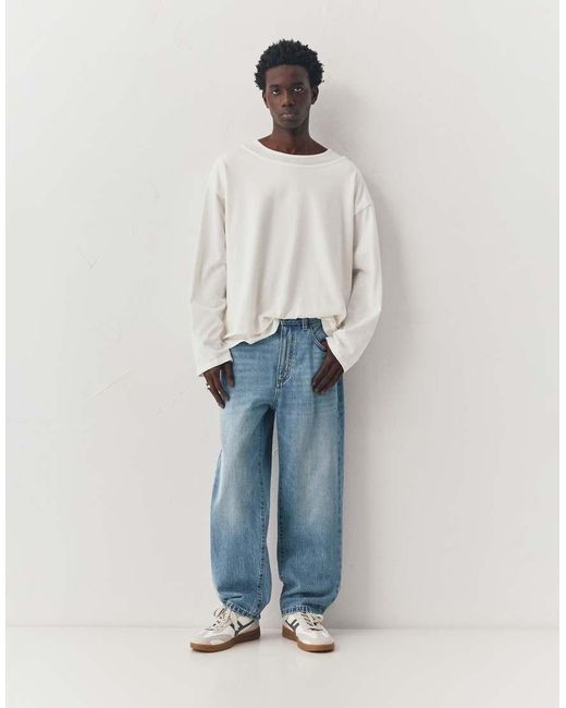 Pull&Bear Baggy Jeans in het Blue voor heren