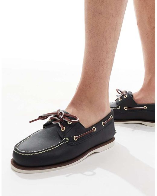 Timberland Black Classic Boat Shoe for men