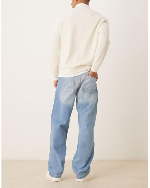 ASOS Blue Baggy Jean for men