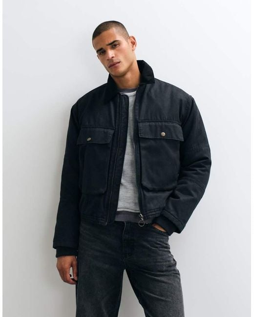 Giacca Utility Barn Nera di Weekday in Blue da Uomo
