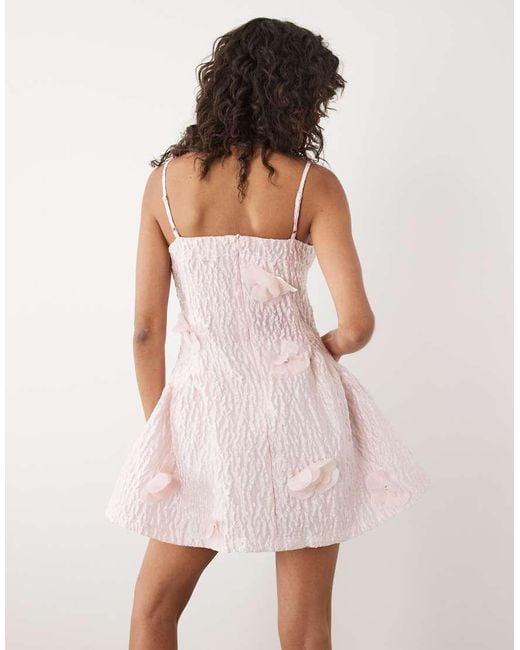 Sister Jane Pink Dream Lera Floral Detail Applique Cami Mini Dress
