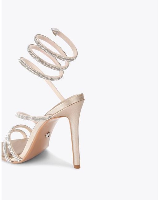 Carvela Kurt Geiger White Spiral 105 Heeled Sandals