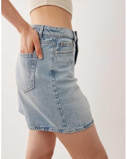 New Look White A-line Denim Shorts