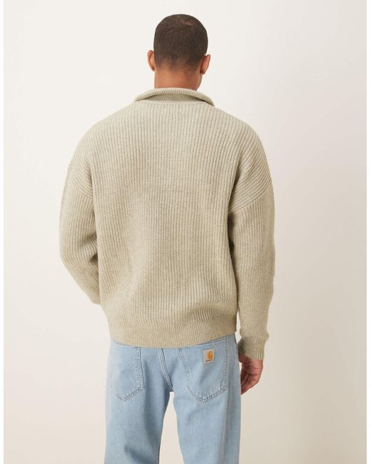ASOS – strickpullover in Natural für Herren
