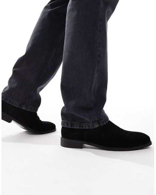 ASOS Blue Chelsea Boots for men