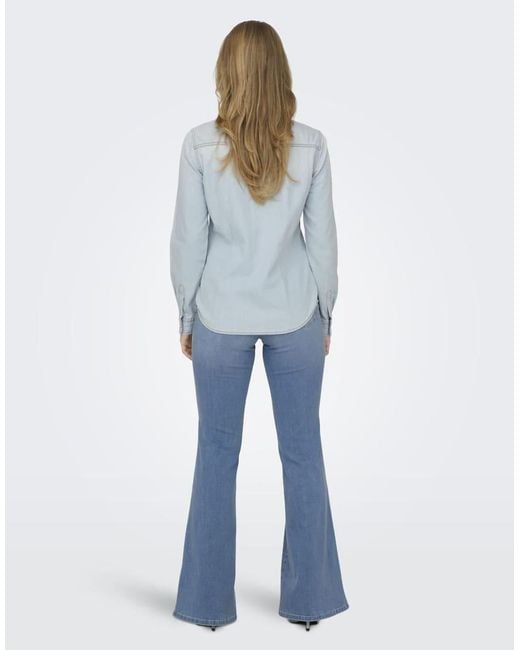 ONLY Blue Denim Shirt