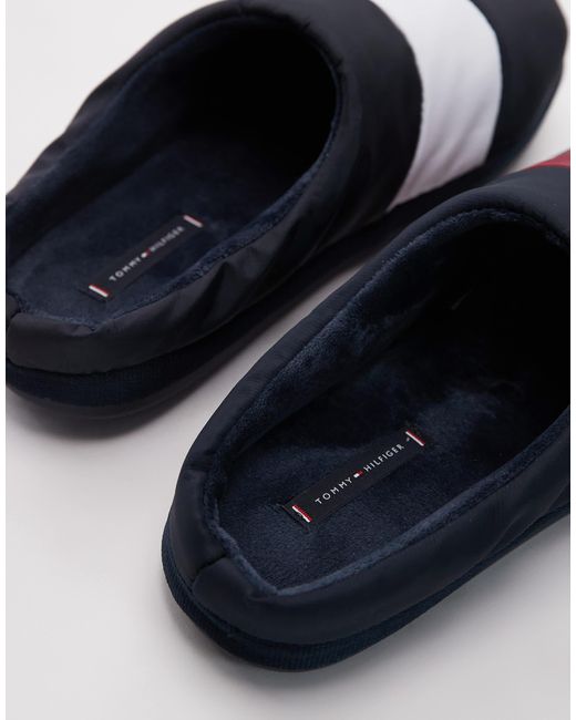 Tommy Hilfiger Gray Nylon Flag Slippers for men