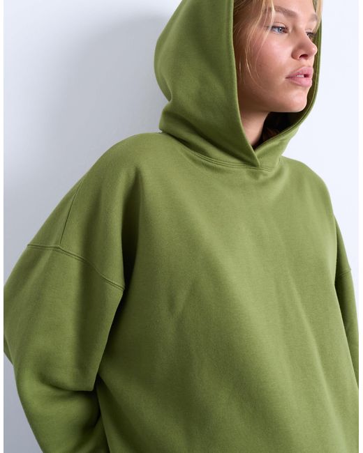 TOPSHOP Green Ultimate Hoodie