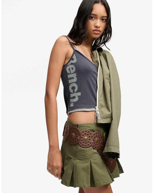 Bench x Superdry & Co White Fitted Cami Layer Vest