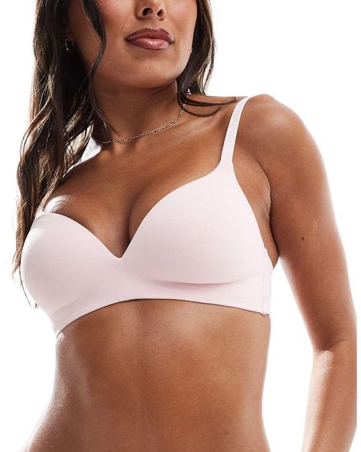 Boux Avenue White Non-Wired Plunge Bra